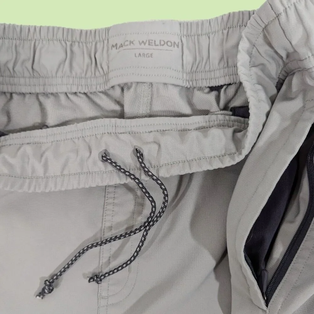 Mack Weldon Swim Trunks Mens L Gray 6In‎ Inseam